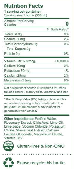 16oz Botanical Pure Memory Water Qty 6 - LIME