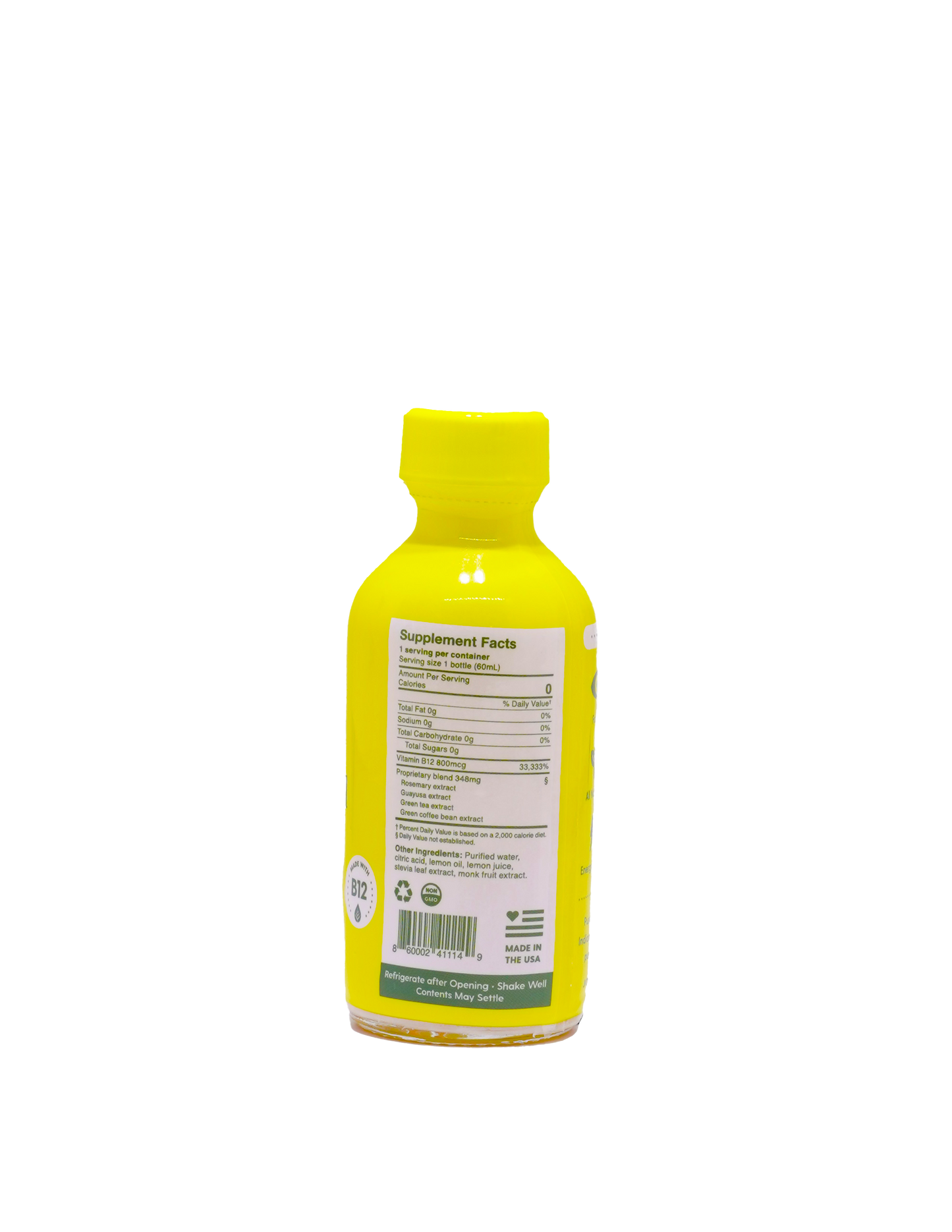2oz Pure Memory Botanical Energy Shot Qty 6 - LEMON