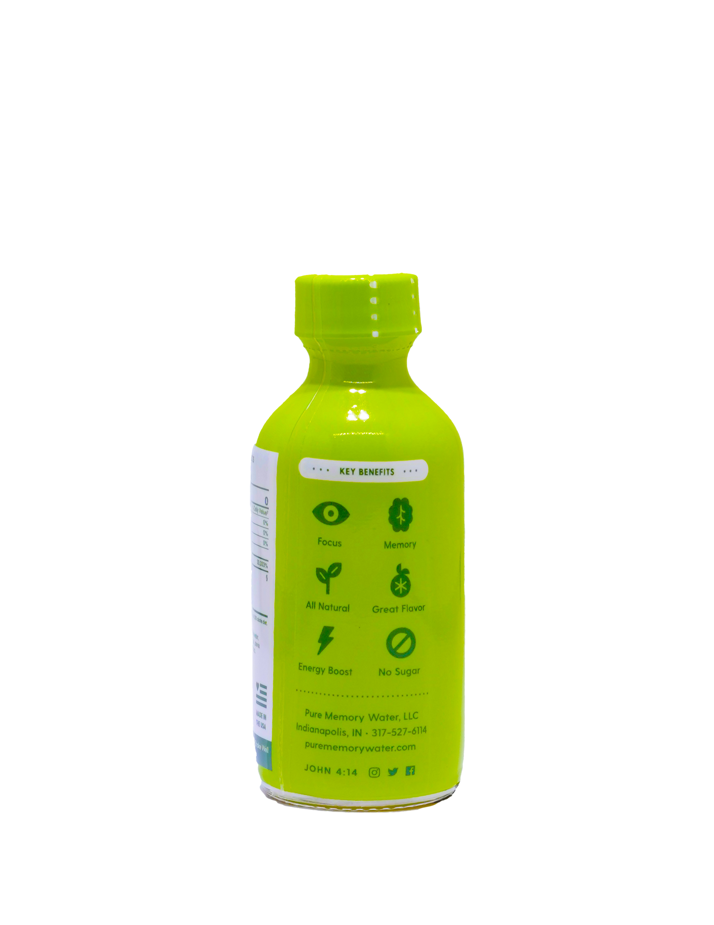 2oz Pure Memory Botanical Energy Shot Qty 6 - LIME
