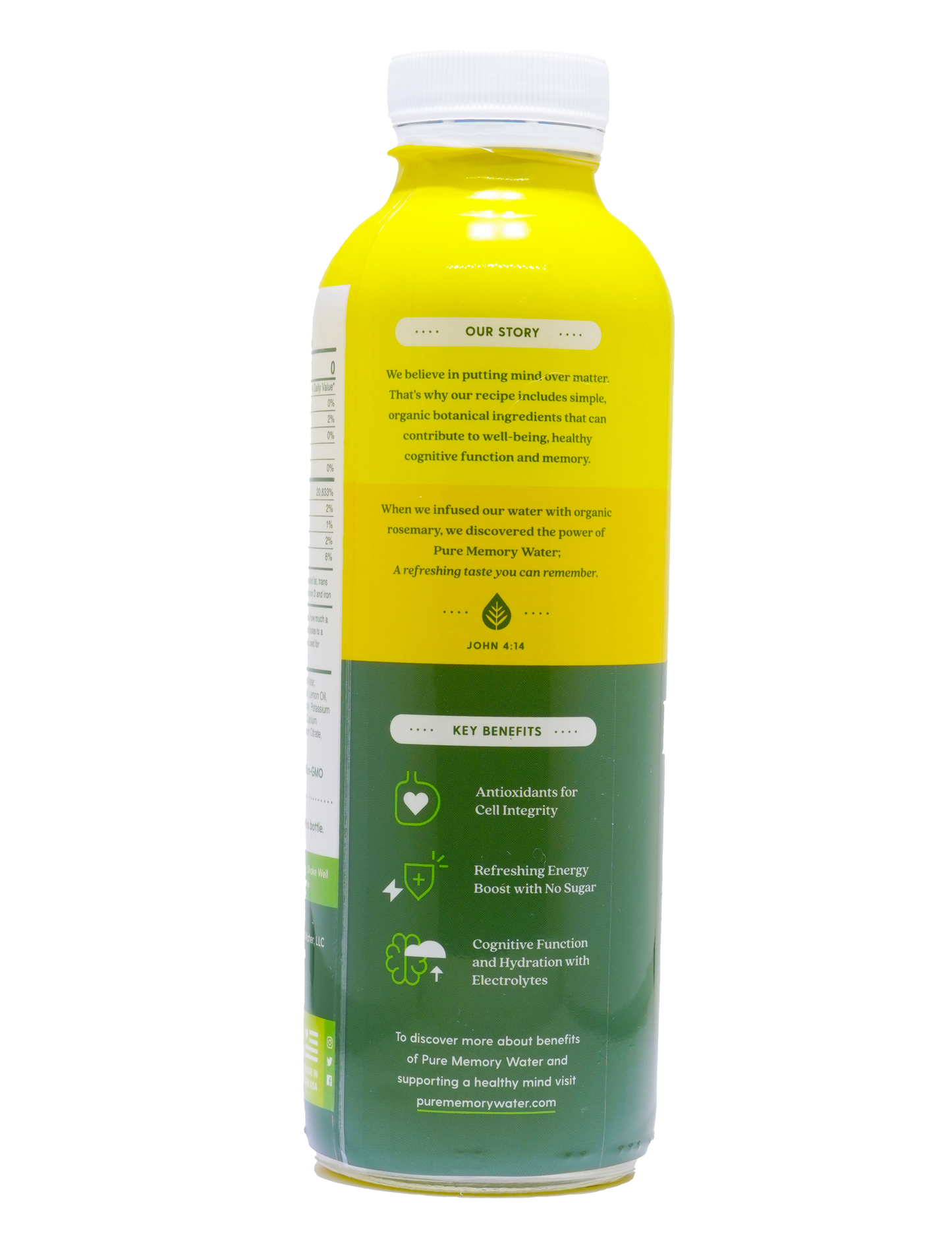 16oz Botanical Pure Memory Water  Combo 6 Pack Qty 3 -LEMON Qty 3 -LIME