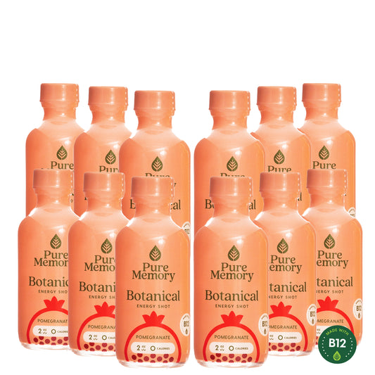 2oz Pure Memory Botanical Energy Shot Qty 12 – POMEGRANATE