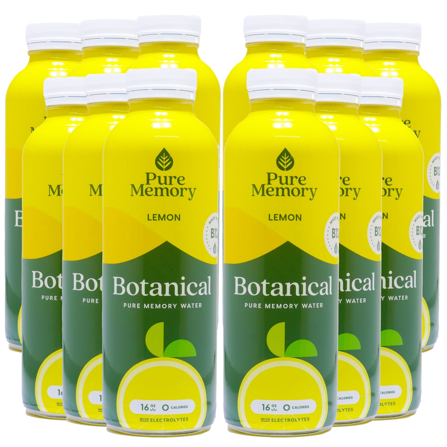 16oz Botanical Pure Memory Water  Qty 12 - LEMON