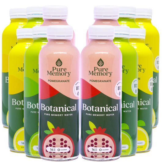 16oz Botanical Pure Memory Water  Qty 12 - VARIETY PACK