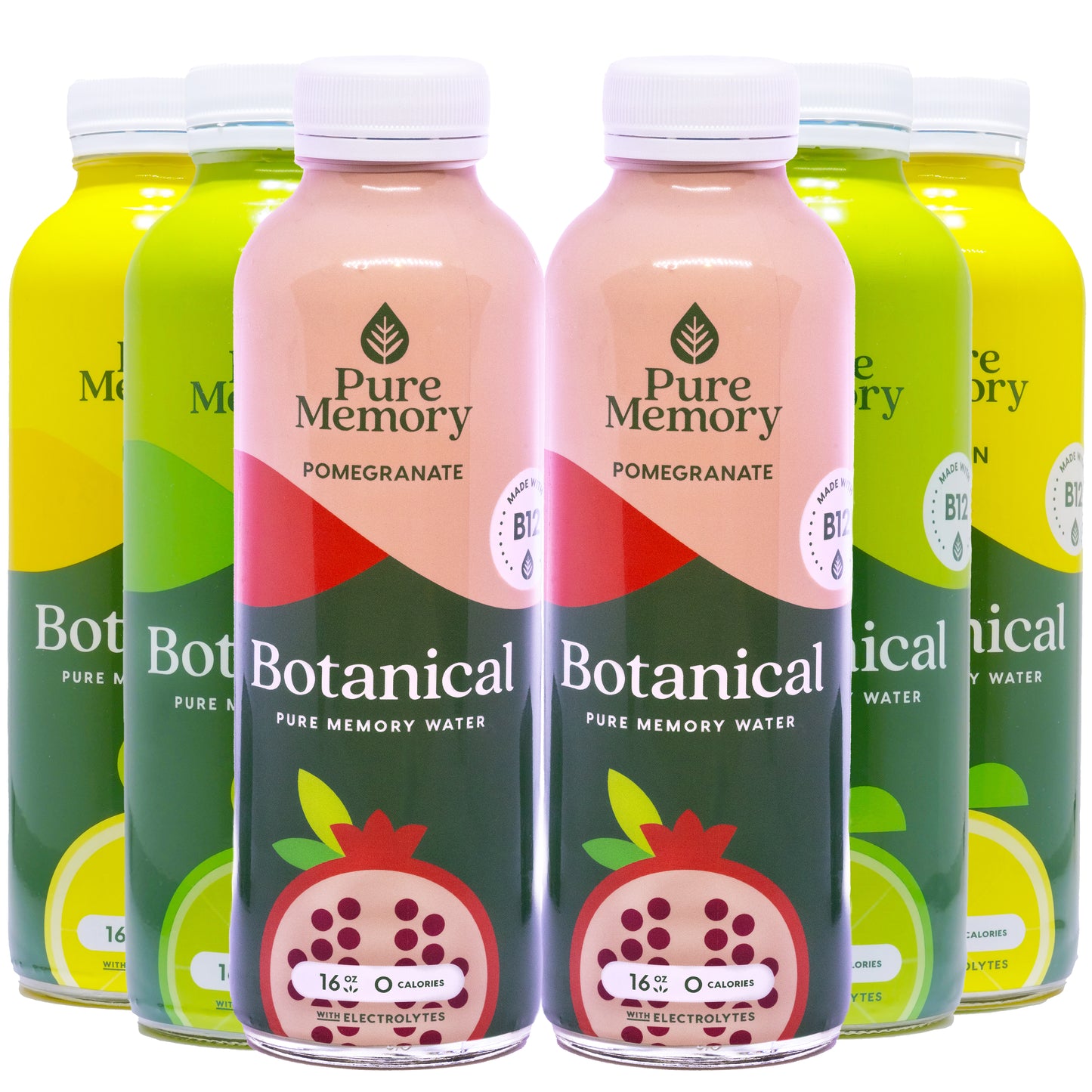 16oz Botanical Pure Memory Water  Qty 6 - VARIETY PACK