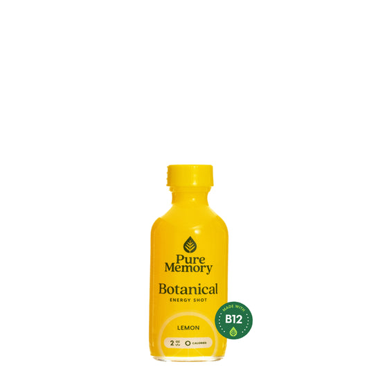 2oz Pure Memory Botanical Energy Shot Qty 12 - LEMON