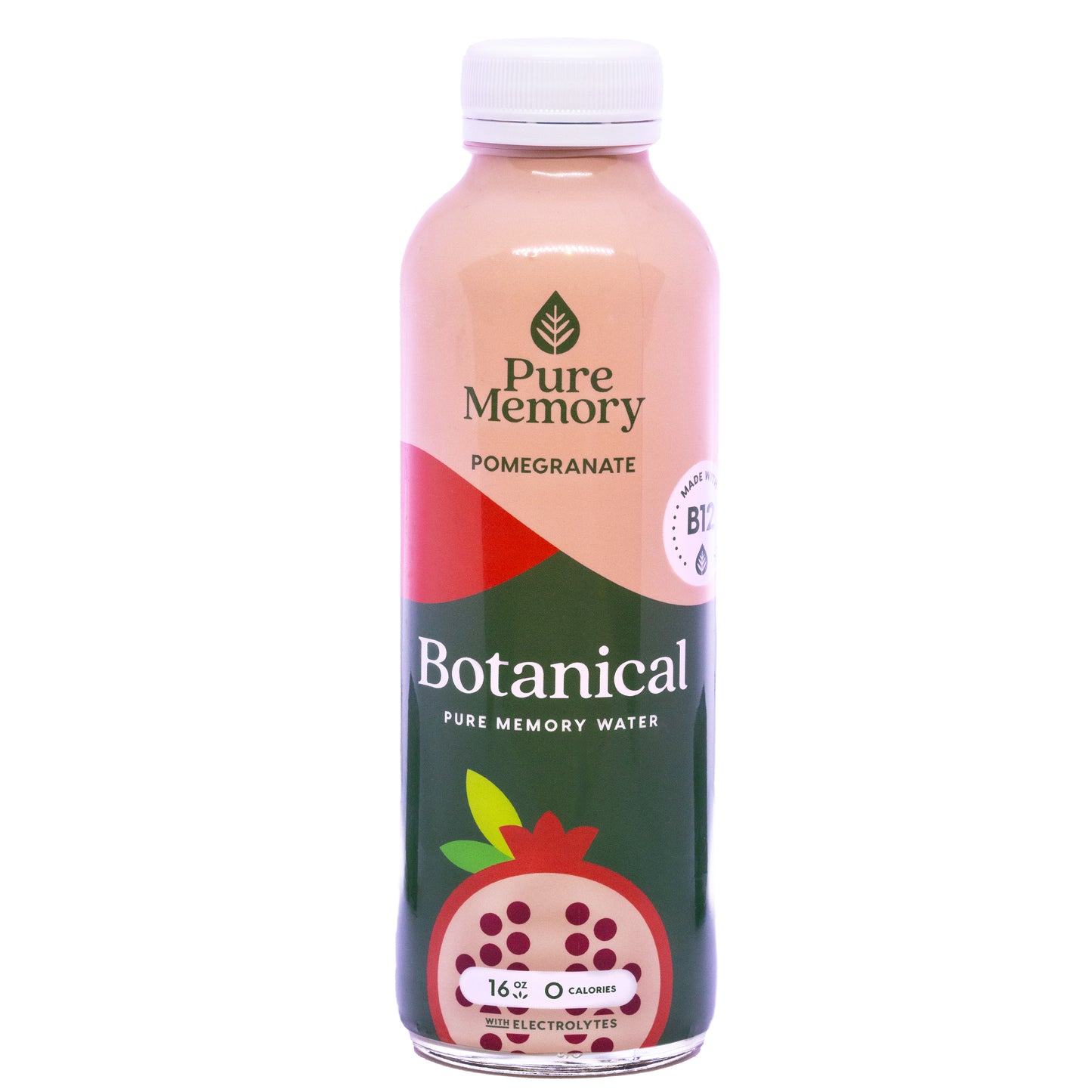 16oz Botanical Pure Memory Water  Qty 6 - POMEGRANATE
