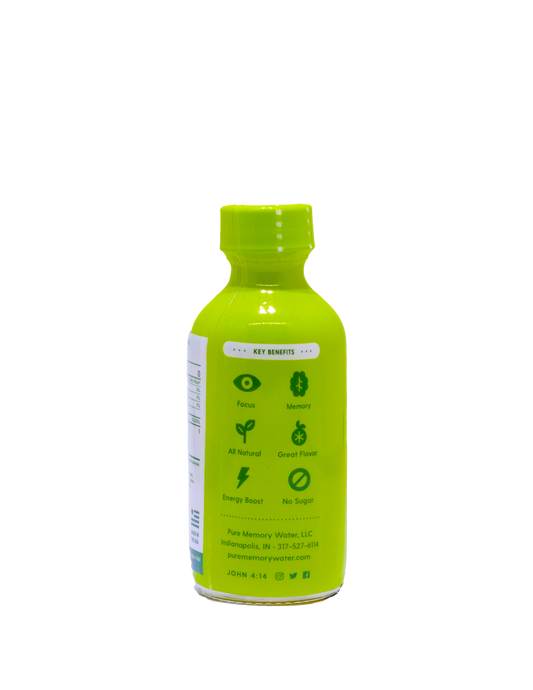 2oz Pure Memory Botanical Energy Shot Qty 6 - LIME