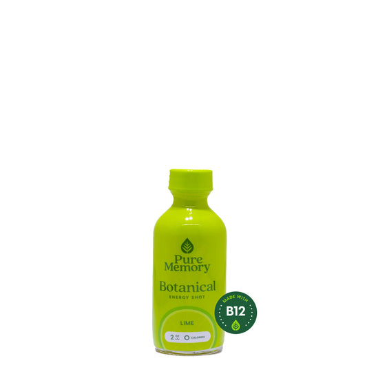 2oz Pure Memory Botanical Energy Shot Qty 6 - LIME