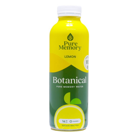 16oz Botanical Pure Memory Water  Combo 6 Pack Qty 3 -LEMON Qty 3 -LIME